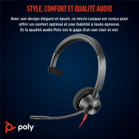 Poly Blackwire 3310 Monaural USB-C Headset - Headset - Plug and Play