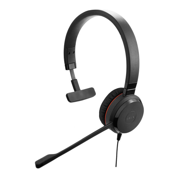 Jabra Evolve 20SE USB-C UC Mono - Kopfhörer - Kopfband - Büro/Callcenter - Schwarz - Monophon - Lautstärke + - Lautsärke -