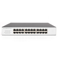 DIGITUS 24-Port Fast Ethernet Switch, 19 Zoll, Unmanaged