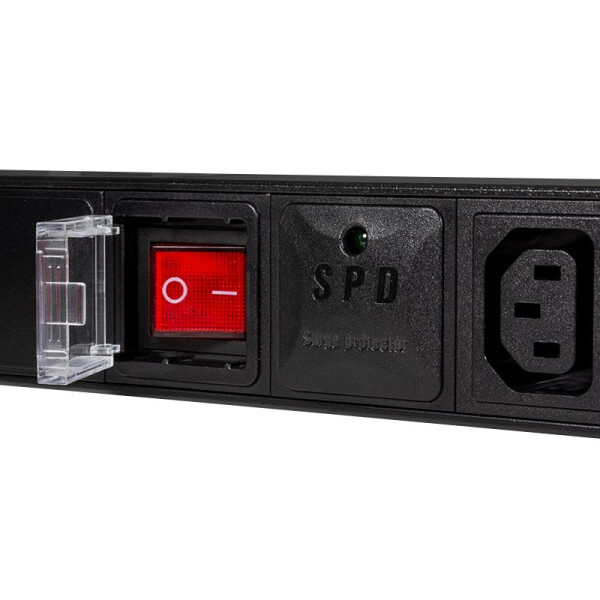 LogiLink PDU8A02 - Standard - 1U - Aluminium - Schwarz - 8 AC-Ausgänge - C13-Koppler