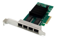 DIGITUS 4-Port Gigabit Ethernet Netzwerkkarte, RJ45, PCI...