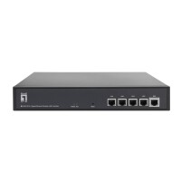 LevelOne Gigabit WLAN-Controller für bis zu 128 APs - Schwarz - Metall - Aktivität - Link - Leistung - 256 MB - 16 MB - 10,100,1000 Mbit/s