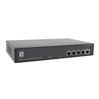 LevelOne Gigabit WLAN-Controller für bis zu 128 APs - Schwarz - Metall - Aktivität - Link - Leistung - 256 MB - 16 MB - 10,100,1000 Mbit/s