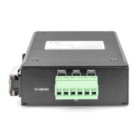 DIGITUS 10/100/1000 Base-TX auf 1000 Base-FX Industrie-Medienkonverter