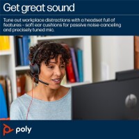 Poly Blackwire 5210 Monaural USB-C Headset+ - Headset - Mono