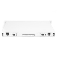 DIGITUS LWL Spleißbox, 1HE, bestückt, 6x LC DX, OM3