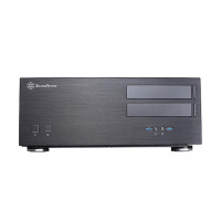 SilverStone Grandia GD08 - HTPC - PC - Schwarz - ATX - CEB - EATX - EEB - micro ATX - Aluminium - Stahl - Heimbüro