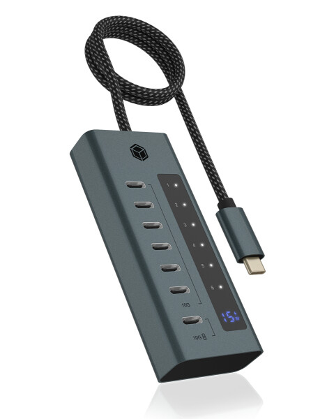 ICY BOX Hub USB 3.2 Gen 2 Type-C retail - Hub - 10 Gbps