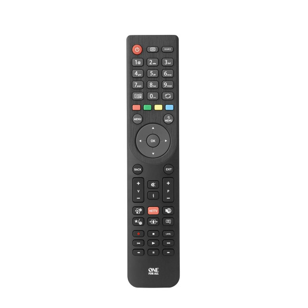 One for All TV Replacement Remotes URC 1918 - TV - IR Wireless - Drucktasten - Schwarz