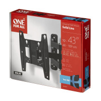 One for All WM4251 - 48,3 cm (19 Zoll) - 109,2 cm (43 Zoll) - 75 x 75 mm - 200 x 200 mm - 0 - 15° - Schwarz