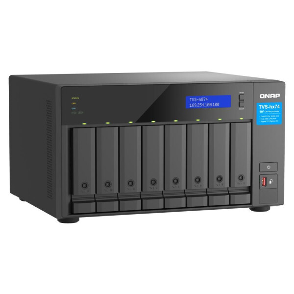 QNAP TVS-h874X - NAS - Tower - Schwarz