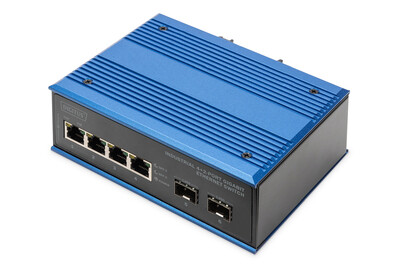 DIGITUS Industrieller 4+2 -Port Gigabit  Ethernet Switch