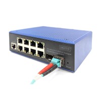 DIGITUS Industrieller 8+2-Port L2 managed Gigabit...
