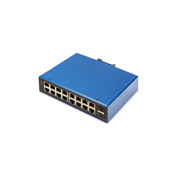 DIGITUS Industrial 16+2-Port L2 managed  Gigabit Ethernet PoE Switch