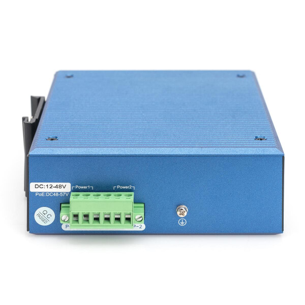 DIGITUS Industrial 8+2-Port L2 managed Gigabit Ethernet PoE Switch