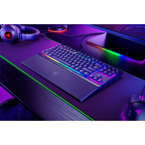 Razer Ornata V3 Tenkeyless - Kabelgebunden - USB - Mecha-Membran-Schlüsselschalter - QWERTZ - RGB-LED - Schwarz