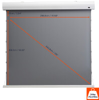 celexon HomeCinema - Motorisiert - 3,43 m (135") - 2,98 m - 168 cm - 16:9 - Gespannter Bildschirm