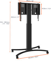 celexon 4286MB - Schwarz - 136 kg - Flur - 1...