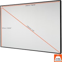 celexon HomeCinema Hochkontrastleinwand Frame 110" -...