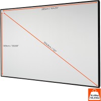 celexon HomeCinema Hochkontrastleinwand Frame 120" -...