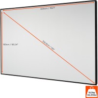 celexon HomeCinema Hochkontrastleinwand Frame 135" -...