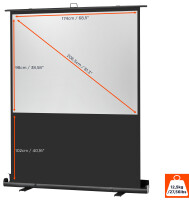 celexon 1090367 - Manuell - 174 cm - 98 cm - 16:9 - Schwarz - Weiß