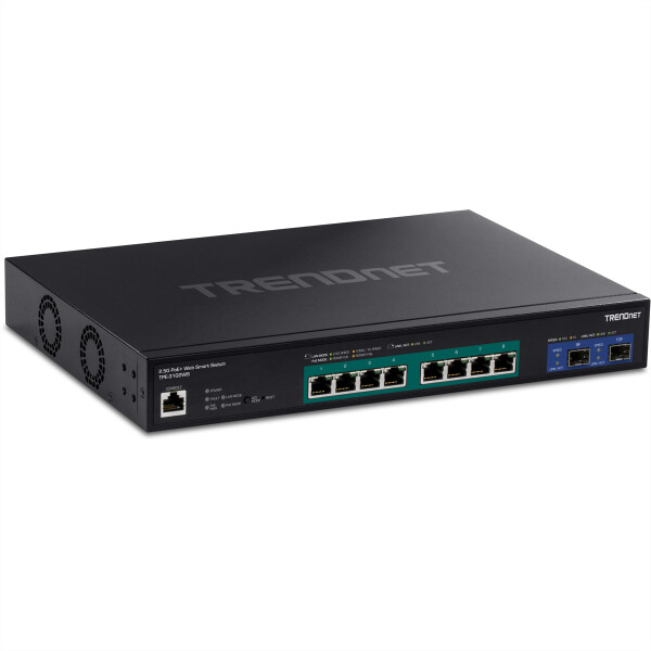 TRENDnet TPE-3102WS 10-Port 2.5G Switch Web Smart PoE+ mit 10G SFP+ Slots - Switch - 10-Port