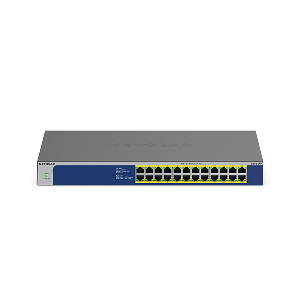 Netgear GS524PP - Unmanaged - Gigabit Ethernet (10/100/1000) - Power over Ethernet (PoE) - Rack-Einbau