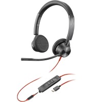 Poly Blackwire 3325 USB-C Stereo-Headset + 3.5-mm-Stecker...