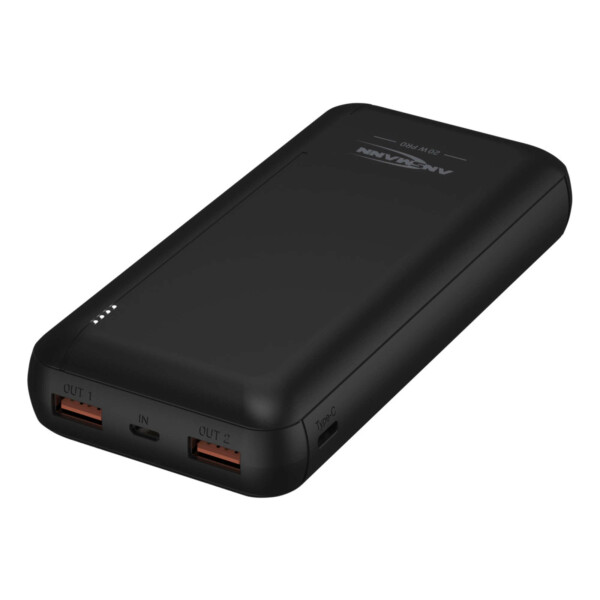 Ansmann PB320PD - 20000 mAh - Lithium Polymer (LiPo) - Quick Charge 3.0 - 3,7 V - Schwarz