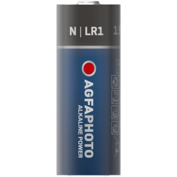 AgfaPhoto Batterie Knopfzelle LR1 N 1.5V Alkaline 1St. - Batterie - Lady