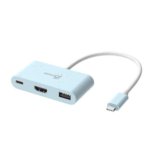 j5create JCA379EC-N Umweltfreundlicher USB-C®-zu-HDMI™- & USB™-Anschluss Typ A mit Power D