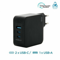 Mobilis Wall Charger - 100 W - 2 USB C+ 1 A GaN+ cable -...