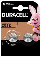 Duracell Knopfzelle CR2032 B2 Lithium - Einwegbatterie - CR2032 - Lithium - 3 V - 2 Stück(e) - Silber