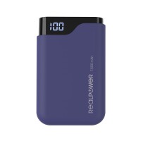 RealPower PB-7500C Navy Blue - 7500 mAh - Schwarz - Blau