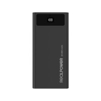 RealPower PB-20k PD - 20000 mAh - 18 W - Schwarz