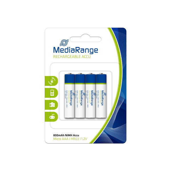 MEDIARANGE MRBAT120 - 800 mAh - 1,2 V - Nickel-Metallhydrid (NiMH)