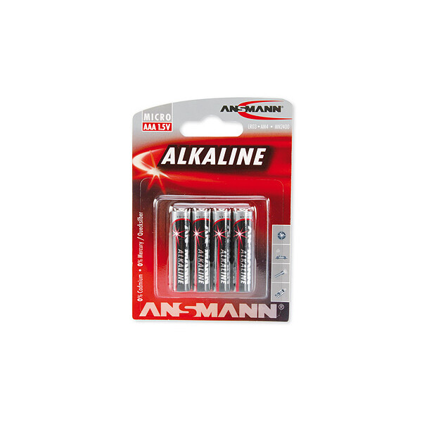 Ansmann 5015553 - Einwegbatterie - Alkali - 1,5 V - 4 Stück(e) - Mehrfarben - 10,5 mm