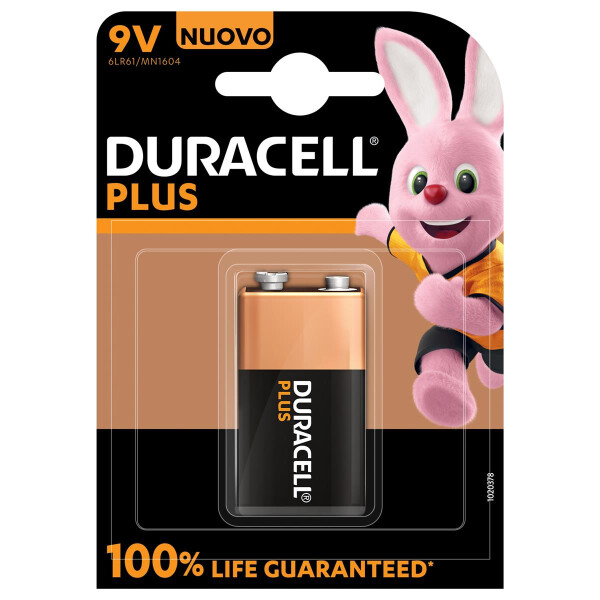 Duracell Plus 100 - Einwegbatterie - 9V - Alkali - 9 V - 1 Stück(e) - Beige - Schwarz