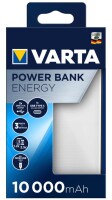 Varta Energy 10000 - 10000 mAh - Lithium Polymer (LiPo) - 3,7 V - Schwarz - Weiß