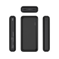 Gembird PB20-01 - 20000 mAh - Lithium Polymer (LiPo) - 3,7 V - Schwarz