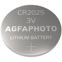 AgfaPhoto Batterie Knopfzelle CR2025 3.0V Lithium 1St. - Batterie - CR2025