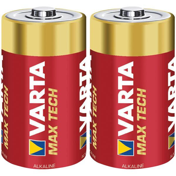 Varta MAX TECH 2x Alkaline C - Einwegbatterie - C - Alkali - 1,5 V - 2 Stück(e) - Gold - Rot