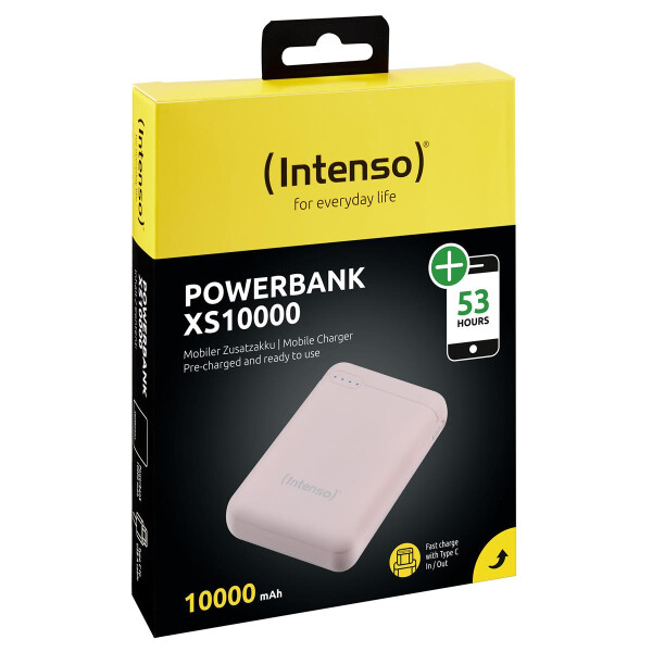 Intenso XS10000 - 10000 mAh - Lithium Polymer (LiPo) - Rose