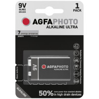 AgfaPhoto Batterie Alkaline Ultra -9V 6LR61 E-Block 1St....