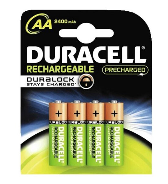 Duracell NiMH - AA - 2400 mAh - Wiederaufladbarer Akku - AA - Nickel-Metallhydrid (NiMH) - 1,2 V - 4 Stück(e) - 2400 mAh