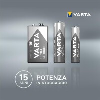 Varta 06103 - Einwegbatterie - AAA - Lithium - 1,5 V - 2 Stück(e) - 1100 mAh
