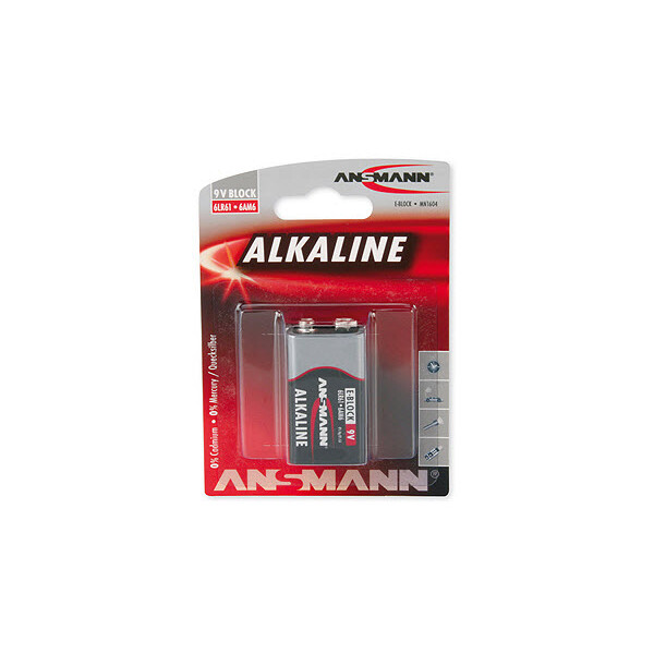 Ansmann 9V E-Block - Alkali - 9 V - 1 Stück(e) - 17,5 mm - 26,5 mm - 48,5 mm