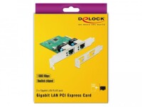 Delock 89999 - Eingebaut - Kabelgebunden - PCI Express - WLAN - 1000 Mbit/s - Grün
