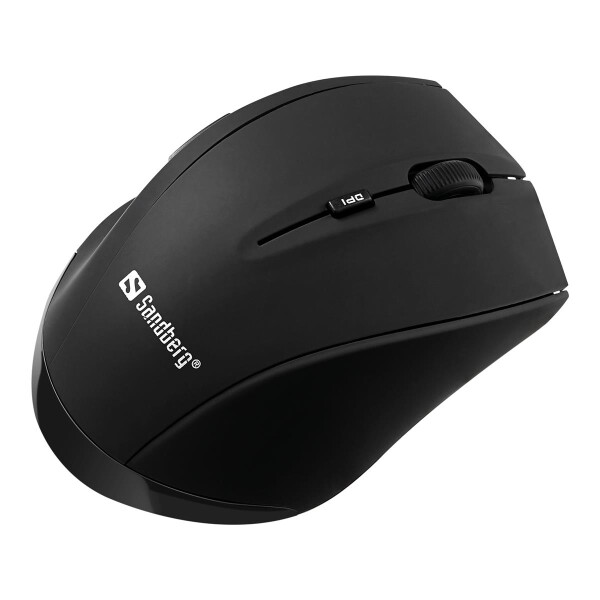 SANDBERG Wireless Mouse Pro - rechts - Optisch - RF Wireless - 1600 DPI - Schwarz